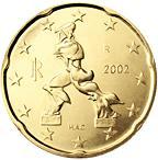 20 cents (other side, country Italy) 0.2