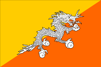 Bandera nacional, Bhután