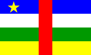 Bandera nacional, República Centroafricana