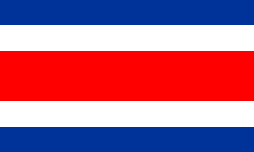 Bandera nacional, Costa Rica