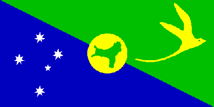 Bandera nacional, Christmas, Isla