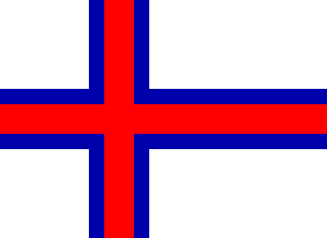 Bandera nacional, Feroe, Islas