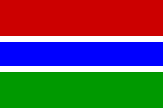 Nationella flagga, Gambia, Den