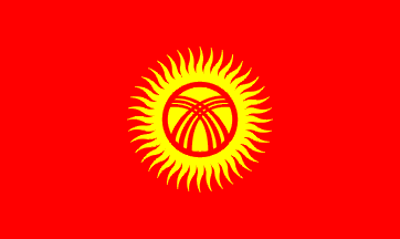 Bandera nacional, Kirguizistán (Kirguizia)
