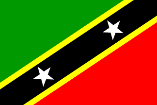 Nationella flagga, S: t Kitts och Nevis