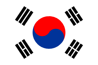 Bandera nacional, Corea del Sur