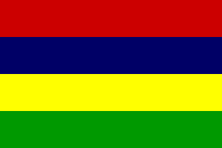 Bandera nacional, Mauricio