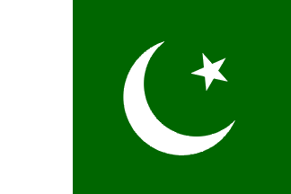 Bandera nacional, Pakistán (Paquistán)