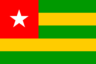 Bandera nacional, Togo