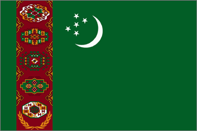Bandera nacional, Turkmenistán
